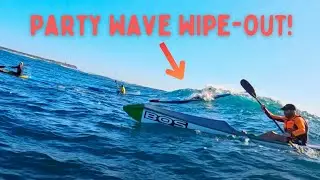 Surfski Party Wave Wipe-Out!!!