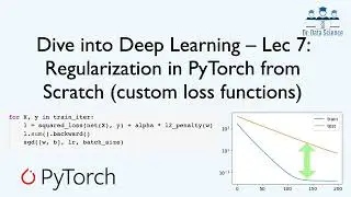 Dive into Deep Learning Lec7: Regularization in PyTorch from Scratch (Custom Loss Function Autograd)