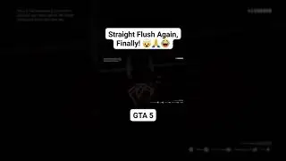 Straight Flush Again, Finally! 🤯🤯😂  #poker #trend #straightflush #straight #flush #gta5 #trending
