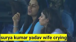 Surya wife crying after mumbai indians loss the match against LSG