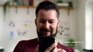Marc Wakefield uses Spark AR Studio to create new worlds