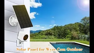 Solar Panel Compatible with Wireless Outdoor Security Camera,5V USB solar panel for battery camera