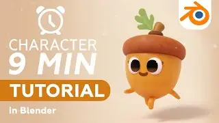 Modeling Character in Blender in 9 minutes |  Blender Tutorial [RealTime]