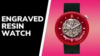 Custom Red Automatic Watch with Engraving | 