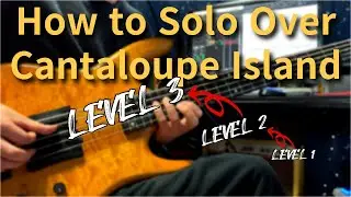 How to Solo  over Cantaloupe island