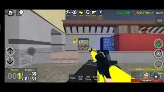 Roblox Zombie Uprising M16A1 With Motion Blur Gameplay With Only One Wave