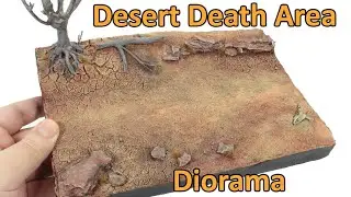 How to make realistic desert diorama [Desert Death Area]- (Display Stand) - DIY - for Nux Car