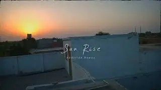 Timelapse of Beautiful Sunrise over in My Village..