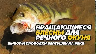 Вращающиеся блёсны для речного окуня и их проводки