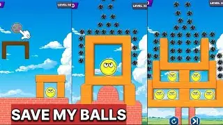 NOOB VS PRO VS HACKER | SAVE MY BALLS GAME | ANDROID GAMEPLAY WALKTHROUGH 