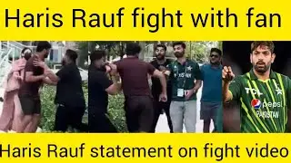 Haris Rauf fight with a fan in Usa Haris Rauf loses his temper