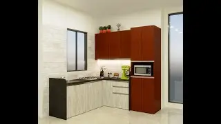 Civil kitchen Design in 3D Max+Corona Render