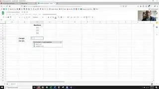 Average and Stdev in Spreadsheet