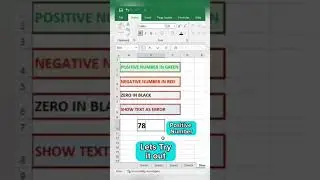Custom Number Formatting Trick in Excel