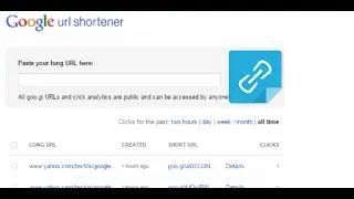 Google URL Shortener and Builder Tutorial