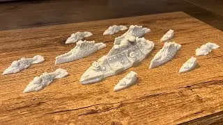 Dystopian Wars Building and Magnetizing the Prometheus - Covenant of Antarctica