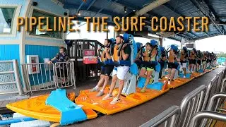 Pipeline: The Surf Coaster | SeaWorld Orlando | Front Row POV