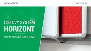 Lištový systém HORIZONT pro tabule ekoTAB | VMS VISION