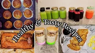 I prepared these healthy & simple recipes | Super green juice | Vegan, gluten free pancakes