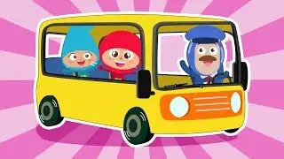 THE WHEEL ON THE BUS | Nursery Rhymes | Green Family Kids Songs