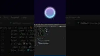 Glowing Moon Animation using html css javascript 