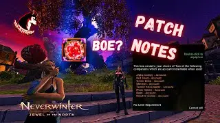 Patch Notes - Flower Vorpal Bind Change & Golden Companion Bundle Neverwinter Mod 21