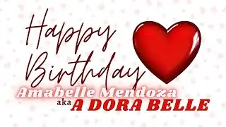 Thank You For The Greetings | My Birthday | A Dora Belle