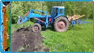 ГОТОВИМСЯ К ОГОРОДНОМУ СЕЗОНУ, РАЗРАБОТАЛ ЦЕЛИНУ ТРАКТОРОМ Т-40