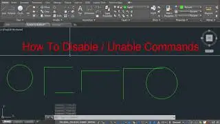 How To Disable Or Unable Commands In AutoCAD In Hindi