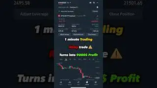 1 Minute Trading RISKY Trade⚠️ Turns into 9000$ Profit