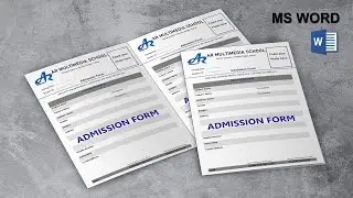 MS Word Tutorial: How to Create Fillable Forms in Word||Admission Form for School in Word 2020 BY AR