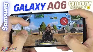Samsung Galaxy A06 Call of Duty Mobile Gaming review CODM | FPS & Battery Drain test