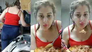My Daily Routine 💞 The Red Plump One Mmm 😋🍑 I entered my kitchen in the summer heat 🔥