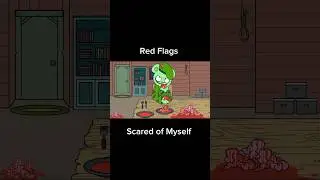 Red Flags (animación sin terminar/un avancé) Scared of Myself/fan cómic HTF #flippy #fliqpy #htf 💚💚💚