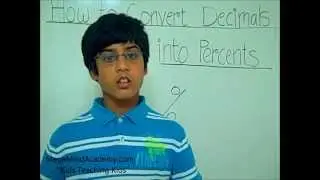 How to convert Decimals into Percents