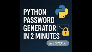 Protect Your Accounts with This Strong Python Password Generator! [Full Code Inside]