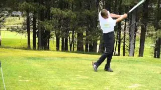 Golfing at Angel Fire before the wedding.