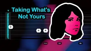 TV Girl - Taking What's Not Yours (EASY SLOW Guitar Tabs & chords Tutorial)