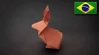 Origami: Coelho da Páscoa - Instruções em Português PT-BR