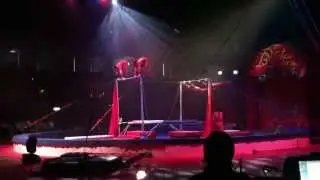 «Гимнасты на турниках с батутом», видео 2. ukrcircus.com