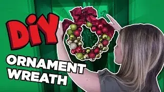 DIY Ornament Wreath inspired by HGTV // The Holderness Family