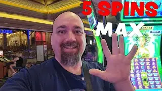 5 Spins MAX per Slot Machine at the Luxor Casino Las Vegas