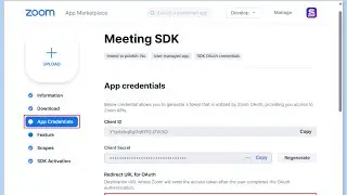 Generate Client Id and Client Secret | How to Create Zoom API Key and Secret | Zoom SDK Key - Hindi
