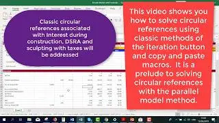 Circular Reference in Simple Model with Iteration and Copy Paste Macros
