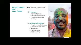 Arts Council England's 'National Lottery Project Grants' advice webinar