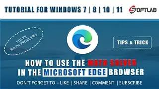 How to use the Math Solver in the Microsoft Edge browser solve math problems Tips and Trick in Hindi