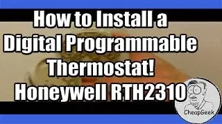 How to Install a Digital Programmable Thermostat! A Honeywell RTH2310 to be precise.