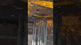 old design steel cutter, cutting prosess