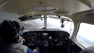 ABOVE the clouds to Bournemouth | Cherokee Six | 4K