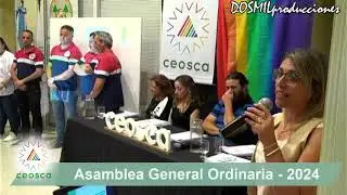CIERRE Y PROCLAMACIÓN DE ELECTOS - ASAMBLEA GENERAL ORDINARIA - CEOSCA